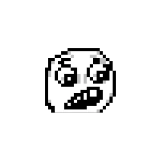 😰 ミーム, ピクセルアート, 顔, 表情, 面白い, インターネット, レトロ, アート telegram sticker