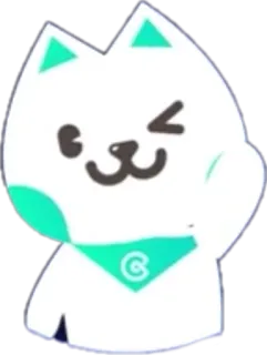 😉 猫, 卡哇伊, 可爱, 卡通, 贴纸, 动物 telegram sticker
