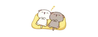 🫖 carino, dormire, cartoni animati, animali telegram sticker