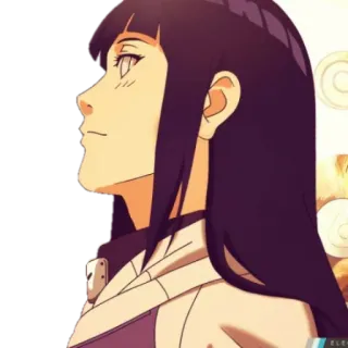 🌬 Hinata Hyuga Naruto 애니메이션, 히나타, 나루토, 만화, 캐릭터, 카툰 telegram sticker
