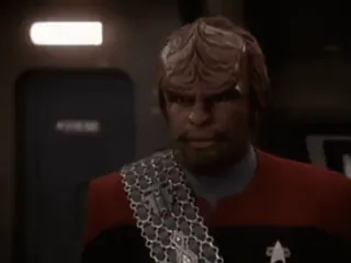 🙄 Worf Star Trek วอร์ฟ, สตาร์เทรค, คลิงออน, วิทยาศาสตร์, รายการทีวี telegram sticker