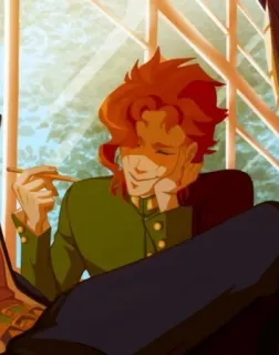 🌟 Noriaki Kakyoin JoJo's Bizarre Adventure Noriaki Kakyoin, JoJo's Bizarre Adventure, Anime, Manga, Personnage, Fanart telegram sticker