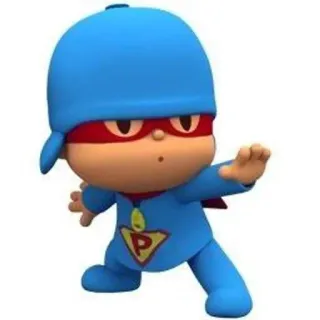 ☀️ Pocoyo мультфильм, герой, ребенок, персонаж, супергерой, ребенок telegram sticker