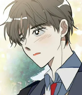 😳 anime, cartoon, boy, student, manga, character telegram sticker