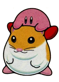 👬 Kirby Kirby, chomik, słodki, różowy, gra wideo, maskotka telegram sticker