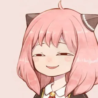 😏 Anya Forger Spy x Family anya forger, spy x family, anime, mignon, drôle, mème telegram sticker