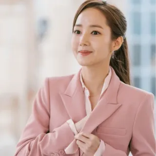 ☺️ wanita, setelan merah muda, bisnis, profesional, korea, aktris telegram sticker