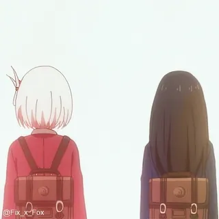 ๐ค anime, girls, backpacks, school telegram sticker