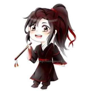 🏵 Anime, Chibi, Carino, Personaggio, Fanart telegram sticker