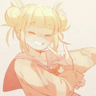 🧧 Himiko Toga My Hero Academia Anime, Lindo, Villano, MHA, Fanart telegram sticker