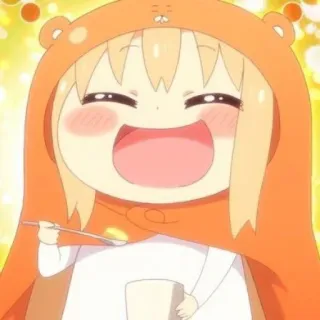 🍊 Umaru Doma Himouto! Umaru-chan umaru, anime, cute, cartoon, happy, kawaii telegram sticker