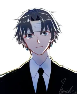 😊 Chrollo Lucilfer Hunter x Hunter Anime, Manga, Hunter x Hunter, Chrollo Lucilfer, Fanart, Personaje telegram sticker