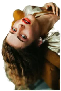 😇 Frau, Porträt, Schönheit, Mode, Make-up, Person, weiblich telegram sticker
