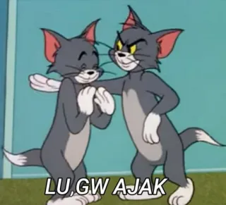 😈 Tom Cat Tom and Jerry LU, GW AJAK telegram sticker