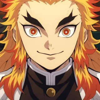 🔥 Kyojuro Rengoku Demon Slayer Anime, Demon Slayer, Kyojuro Rengoku, Manga whatsapp sticker