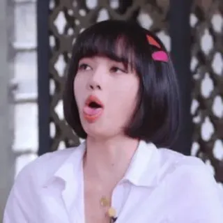 😀 Lisa женщина, лицо, выражение, человек, девушка, kpop, Лиса telegram sticker