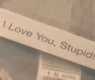 💌 I Love You, Stupid! 冒犯, 幽默, 爱, 文字 whatsapp sticker