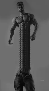 💪 Meme, Chad, Bodybuilder, Bauchmuskeln, Muskulös, Mann, Internet Meme, Humor whatsapp sticker
