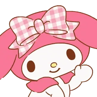 😊 My Melody My Melody, Sanrio, lindo, personaje, rosa, kawaii telegram sticker