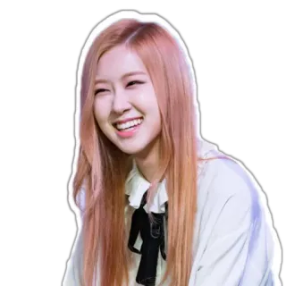😀 Rose K-pop, Rose, singer, smiling, portrait, idol telegram sticker