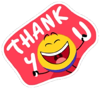 😇 THANK U terima kasih, emoji, perayaan, salam, bersyukur, terima kasih telegram sticker