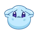 😭 かわいい, カワイイ, 雲, 悲しい, 漫画, ステッカー whatsapp sticker