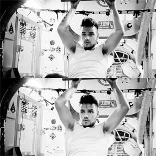 🥀 Liam Payne Liam Payne, fitness, celebridad, espacio, ejercicio telegram sticker
