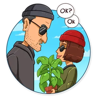 👌 OK?
Ok 卡通, 人物, 植物, 爱, 对话 telegram sticker