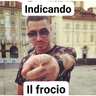😁 Indicando
Il frocio ofensivo, insulto, señalando telegram sticker