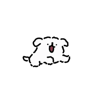💬 cachorro, fofo, desenho animado, animal, animal de estimação, fofo whatsapp sticker