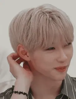 😌 người, nam, chân dung, kiểu tóc, kpop whatsapp sticker