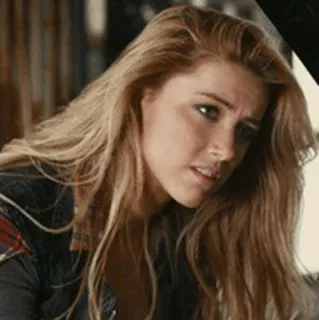 🥀 Amber Heard actress, portrait, blonde hair, woman telegram sticker