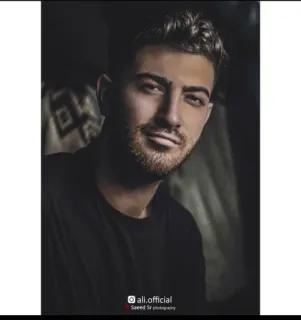 👀 ali.official hombre, retrato, persona, cara, masculino telegram sticker