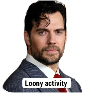 💇 Henry Cavill Loony activity Henry Cavill, Loony activity, meme, actor, reaction whatsapp sticker