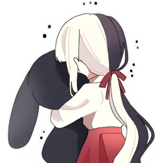 😍 Anime, Ragazza, Carino, Illustrazione, Personaggio, Arte telegram sticker