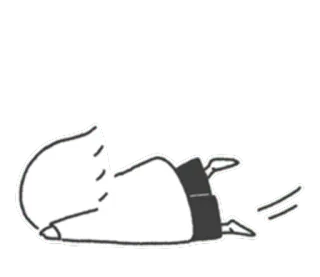 😐 anime, dormilón, perezoso, deprimido, agotado, cansado telegram sticker