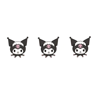 🥺 Kuromi Kuromi, Sanrio, mignon, dessin animé, personnage, kawaii telegram sticker