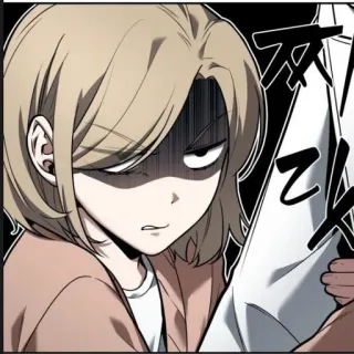 😡 woman, angry, serious, anime, manga whatsapp sticker