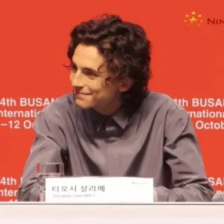 📯 Timothée Chalamet 티모시 샬라메 Timothée Chalamet, Acteur, Célébrité, Film, Festival telegram sticker