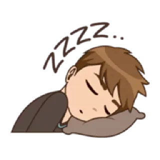 😴 ZZZZ... dormire, stanco, zzz, assonnato, cartone animato telegram sticker