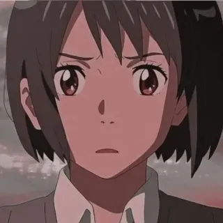 💫 anime, cô gái, nghiêm túc, biểu cảm telegram sticker