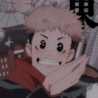 😁 Yuji Itadori Jujutsu Kaisen Anime, Sticker, Manga, Jujutsu Kaisen, Yuji Itadori telegram sticker