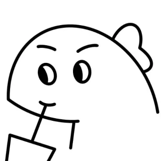 🦖 Kartun, Gambar, Line art, Karakter whatsapp sticker