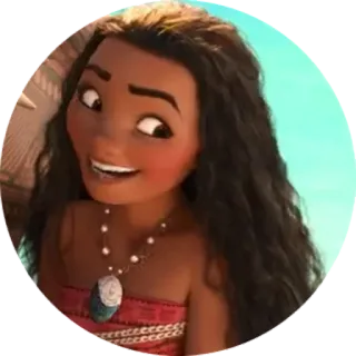 😜 Moana Cartoon, Disney, Film, Prinzessin, Ozean whatsapp sticker