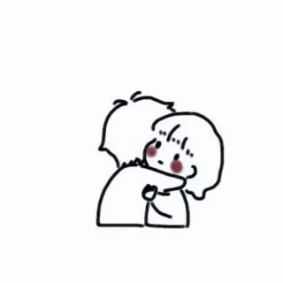 💌 Объятие, Любовь, Мультфильм, Дружба, Милый, Эмоции, Доброе telegram sticker