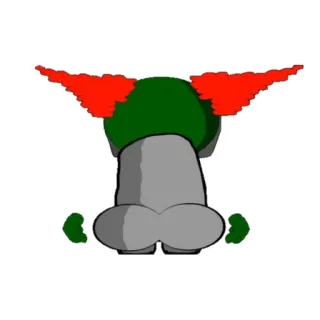 🍑 Tiky Madness Combat Clown, Personnage, Tiky, Madness Combat telegram sticker