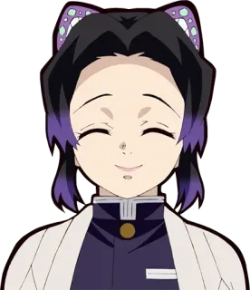 😄 Shinobu Kocho Demon Slayer Anime, Personaggio, Shinobu Kocho, Demon Slayer, Manga telegram sticker