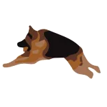 ๐โโ๏ธ Gembala Jerman, anjing, binatang, hewan peliharaan, berlari, melompat telegram sticker