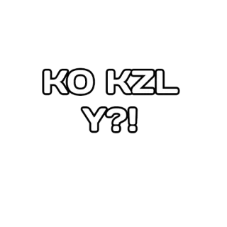 😎 KO KZL Y?! whatsapp sticker