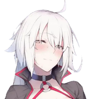 😏 Anime, Manga, Fille, Mignon, Portrait, Rougir, Femme telegram sticker